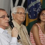 Luiz Carlos Ribeiro Borges e Marino Ziggiatti no evento desta quinta-feira no CCLA; 50 anos de emoção (Fotos Adriano Rosa)
