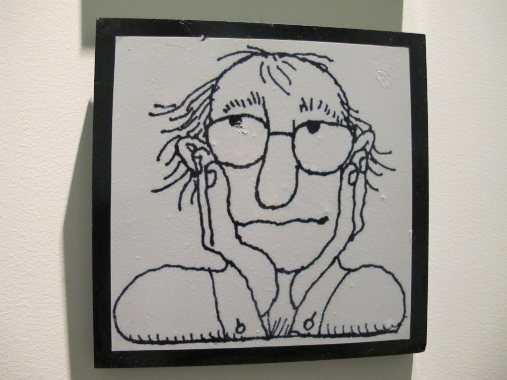 Um segmento da exposição é dedicado a Quino, o "pai" de Mafalda e amigos