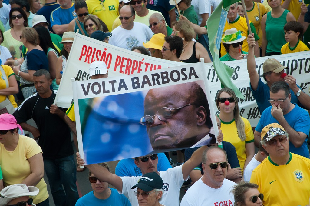 A "volta" do ex-ministro do STF Joaquim Barbosa também foi reivindicada