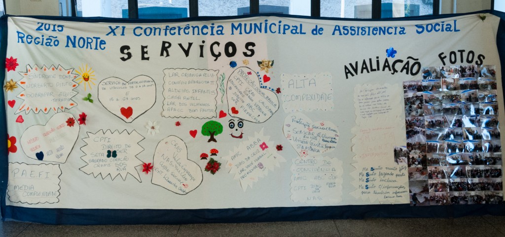Todas as regiões de Campinas estavam representadas na Conferência, com os diferentes serviços prestados na assistência social