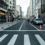 Primeiro trecho remodelado da avenida Francisco Glicério (Foto Martinho Caires)