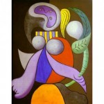 "Mulher com flor", Pablo Picasso, 1932, óleo sobre tela