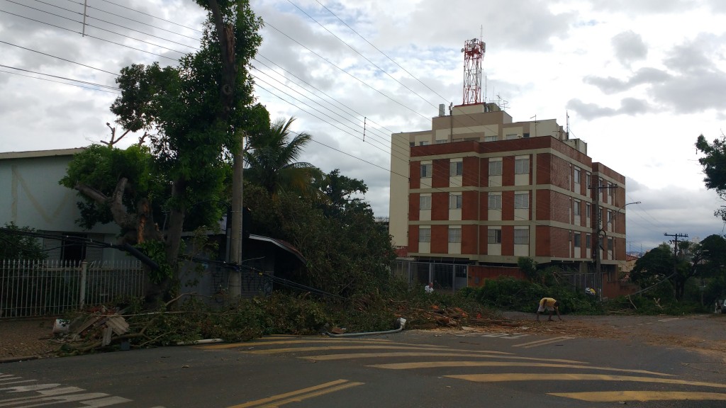 Nas proximidades da Avenida Dr.Theodureto Camargo, marcas de destruição (Foto José Pedro Martins)