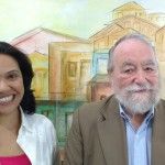 Geisa Fernandes e John Lent, da Associação Internacional para a Pesquisa de Mídia e Comunicação (Foto José Pedro Martins)