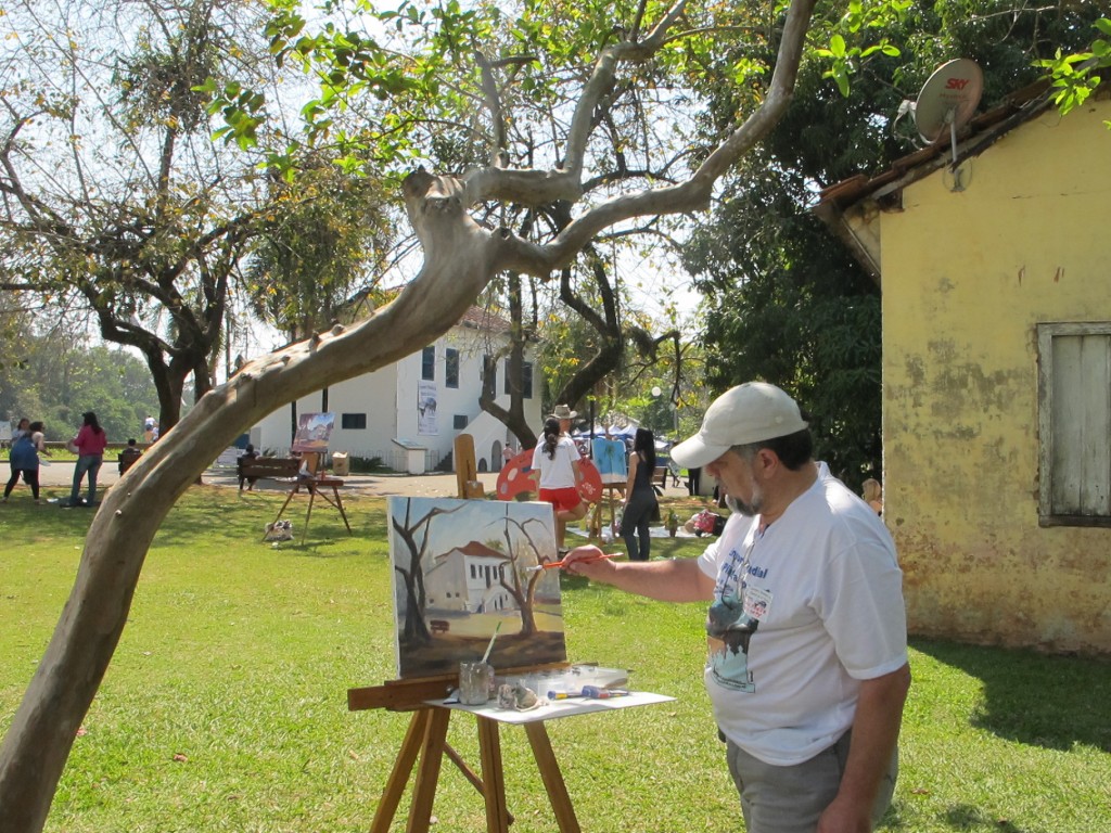 Luiz Capy de São Roque: motivação para a pintura ao ar livre (Foto José Pedro Martins)
