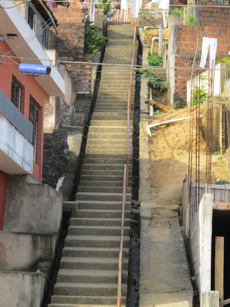 Escada no distrito rural de Camela, em Ipojuca, PE (Foto Adriano Rosa)