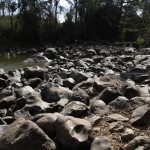 Rio Atibaia seco em janeiro de 2015: alerta em uma das regiões mais ricas do Brasil, pelo impacto das mudanças climáticas (Foto Adriano Rosa)