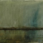 J. Pavel Herrera - S/T, 2017 (título pendente #3) - Acrílico / tela - 34 x 47 cm