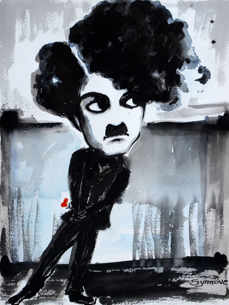 Chaplin, de Synnöve Hilkner, no PortoCartoon de 2016 