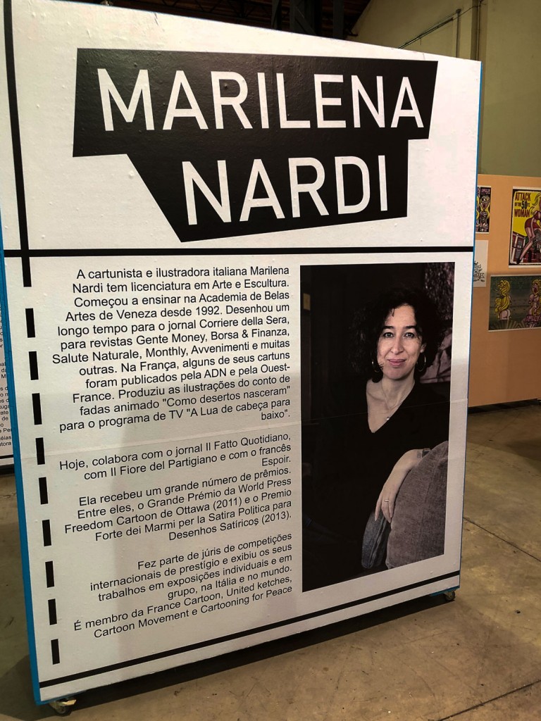 A italiana Marilena Nardi na mostra (Foto Synnöve Hilkner)