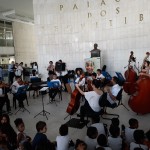 Projeto Primeira Nota ofereceu a trilha sonora para o evento de apresentação do PIC em dezembro de 2018, no Paço Municipal (Foto José Pedro S.Martins)