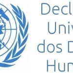 Banner da ONU sobre a Declaração Universal dos Direitos Humanos