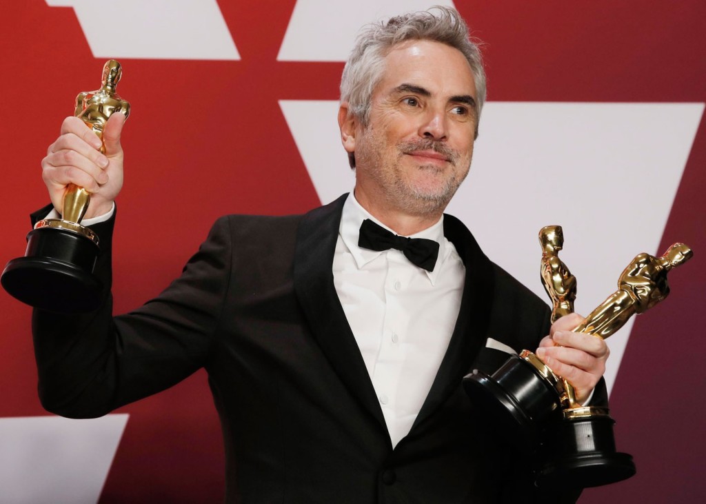 Por "Roma", Alfonso Cuarón levou três estatuetas para casa (Foto Divulgação/The Academy) 