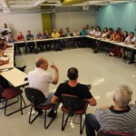 Reunião das centrais sindicais contra medidas do governo (Foto Divulgação/Site DIAP)