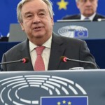 No dia 17 de maio de 2017 o secretário-geral das Nações Unidas, o português Gustavo Guterres, defendeu no Parlamento Europeu uma Europa unida e solidária (Foto Parlamento Europeu)