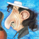Bob Dylan de Rosana Amorim no PortoCartoon