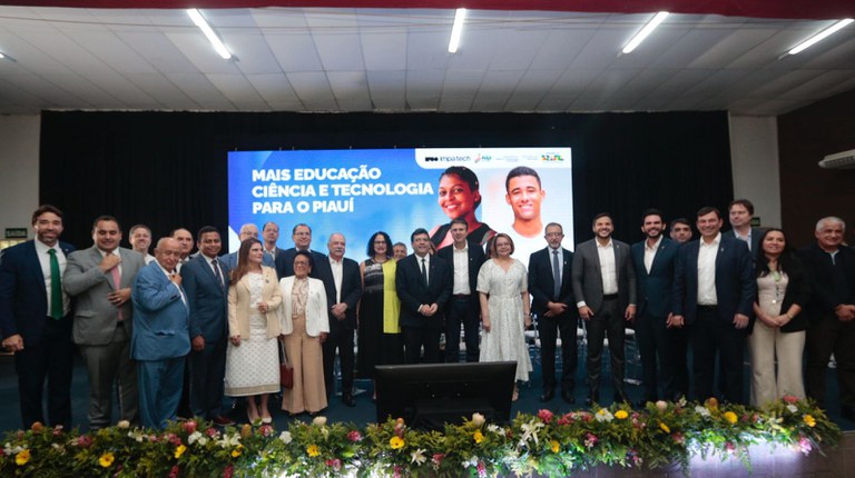 Evento de anúncio de instalação do IMPA Tech no Piauí (Foto Angelo Miguel/MEC)