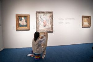 Estudante chinesa reproduz a pintura...